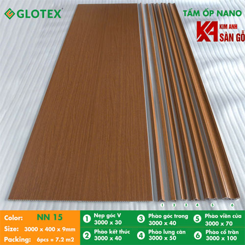 Tấm Ốp Tường Nano Glotex NN15
